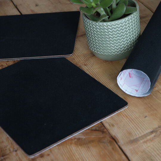 Klebefolie Velours schwarz image number null